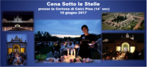 cena sotto le stelle Pisa