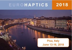eurohaptics Pisa June 2018